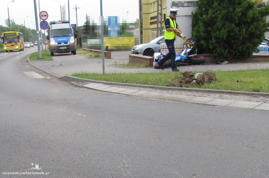 Policja o wypadku motocyklisty