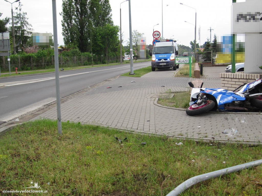 Policja o wypadku motocyklisty