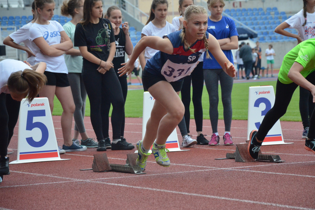 Czwórbój lekkoatletyczny na stadionie