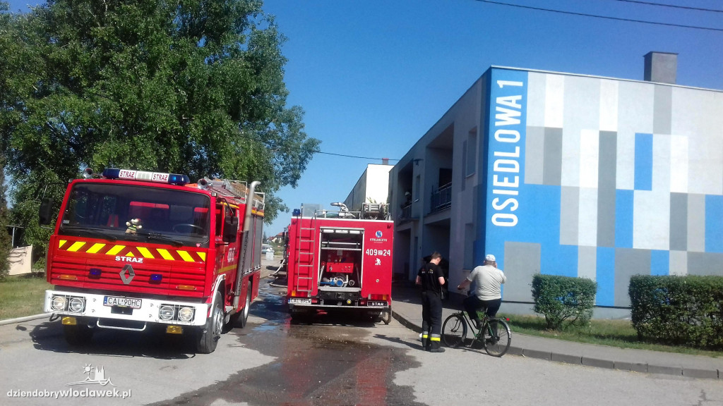 Pożar w bloku na ul. Osiedlowej!