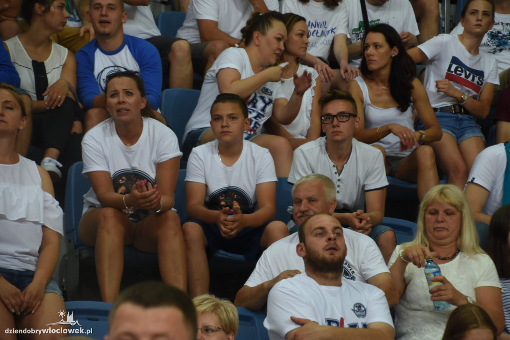 Kibice na meczu Anwilu ze Stalą Ostrów Wlkp.
