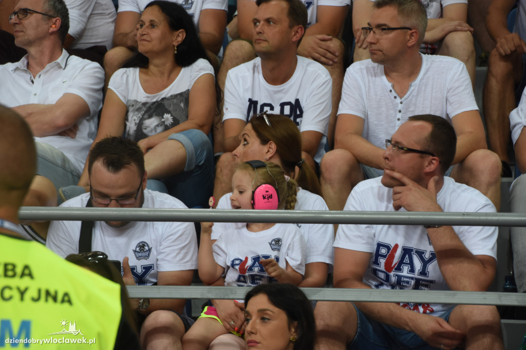 Kibice na meczu Anwilu ze Stalą Ostrów Wlkp.