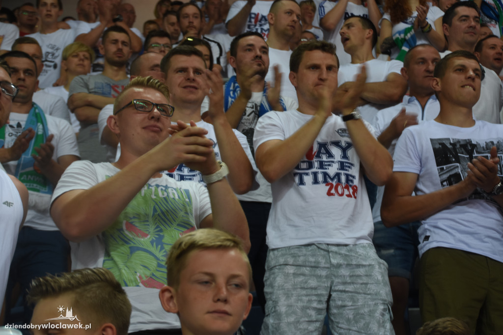 Kibice na meczu Anwilu ze Stalą Ostrów Wlkp.