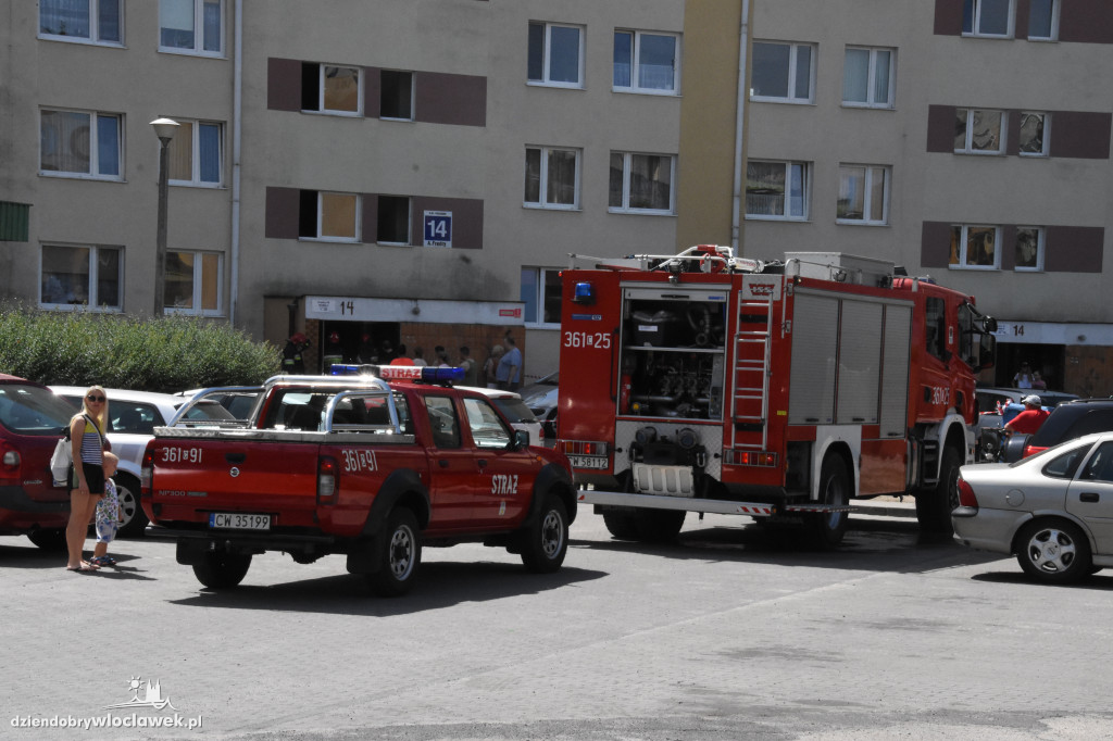 Pożar piwnicy przy ulicy Fredry