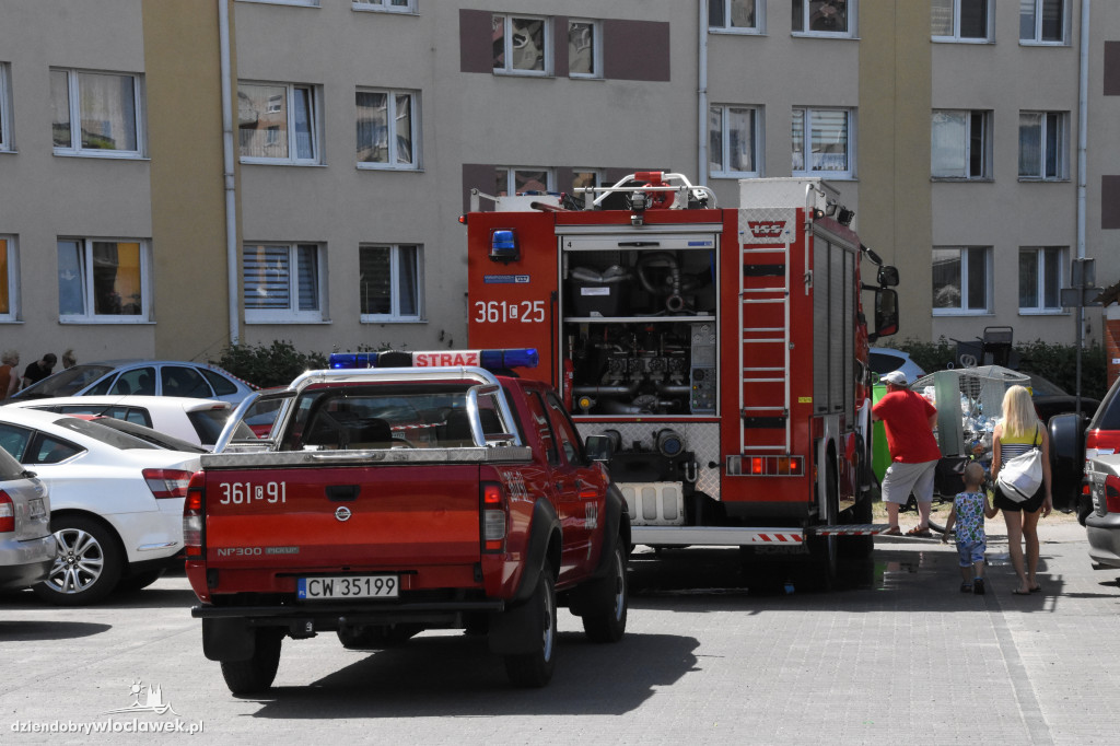 Pożar piwnicy przy ulicy Fredry