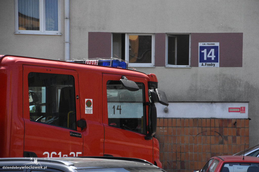 Pożar piwnicy przy ulicy Fredry