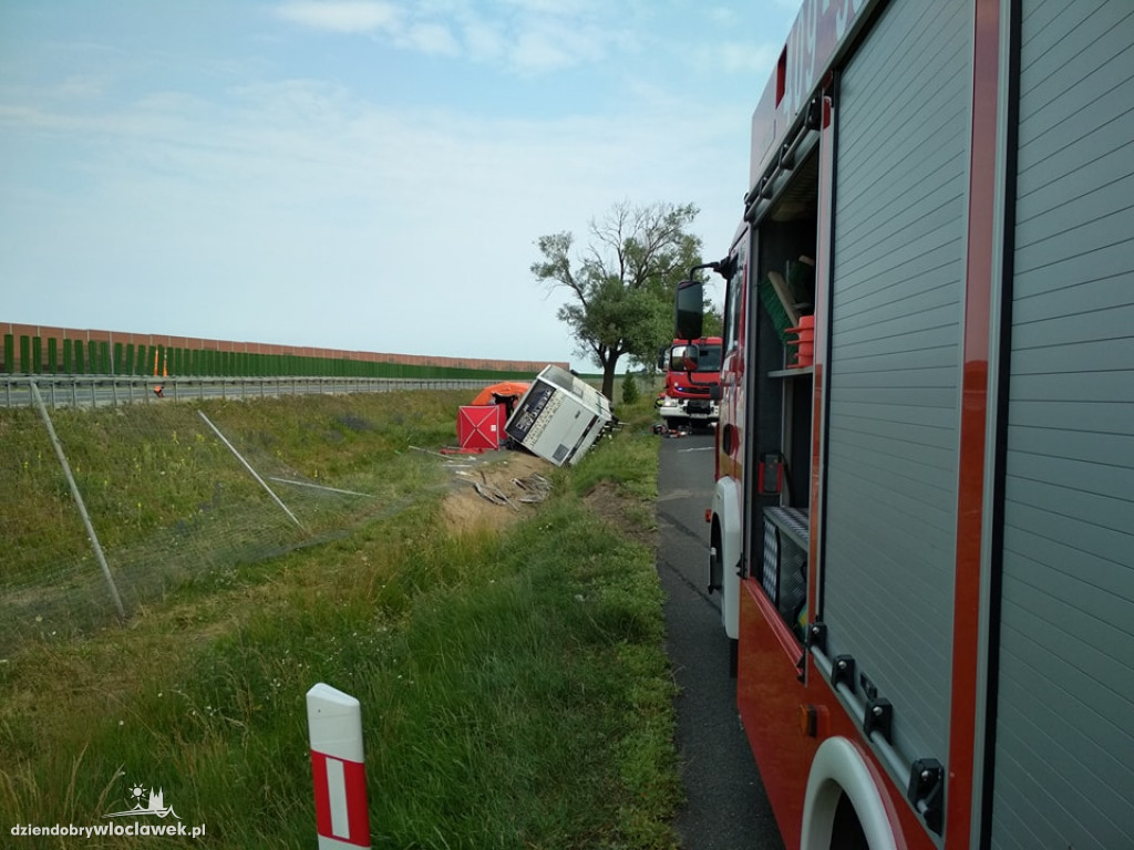 Wypadek autobusu na DK 91
