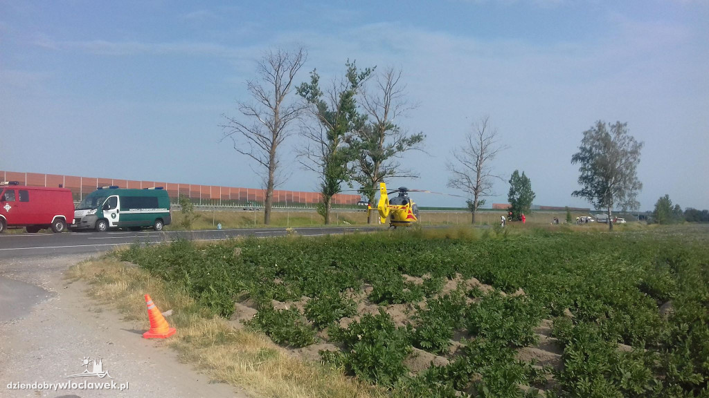 Wypadek autobusu na DK 91