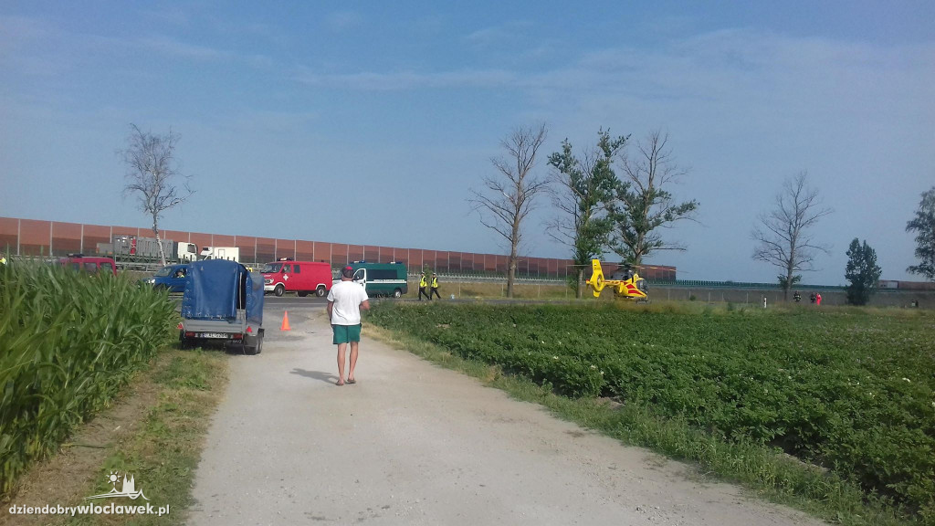 Wypadek autobusu na DK 91