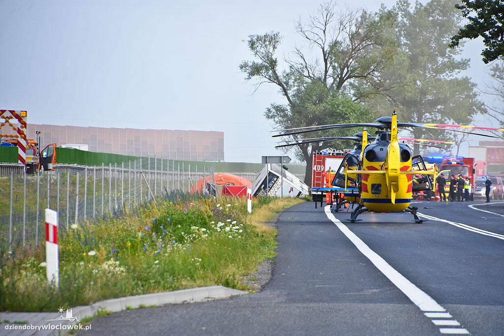 Wypadek autobusu na DK 91