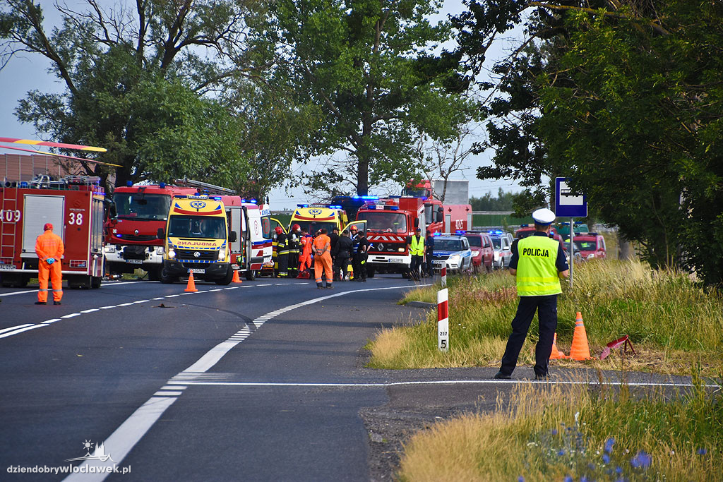Wypadek autobusu na DK 91