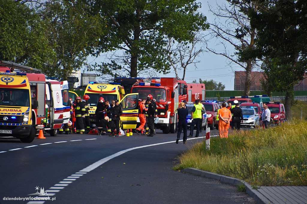 Wypadek autobusu na DK 91