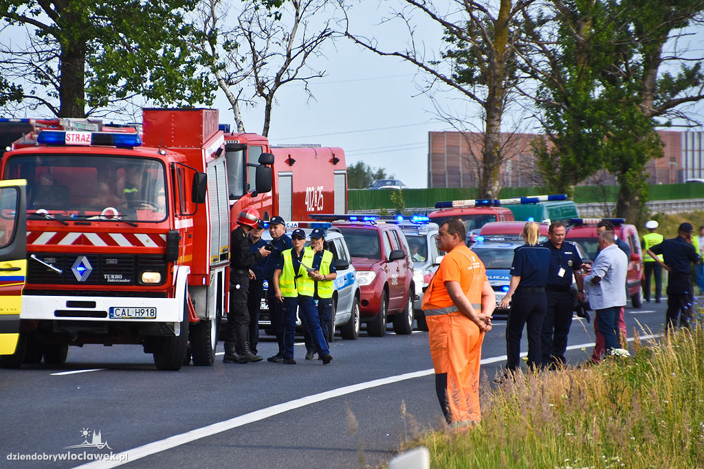 Wypadek autobusu na DK 91