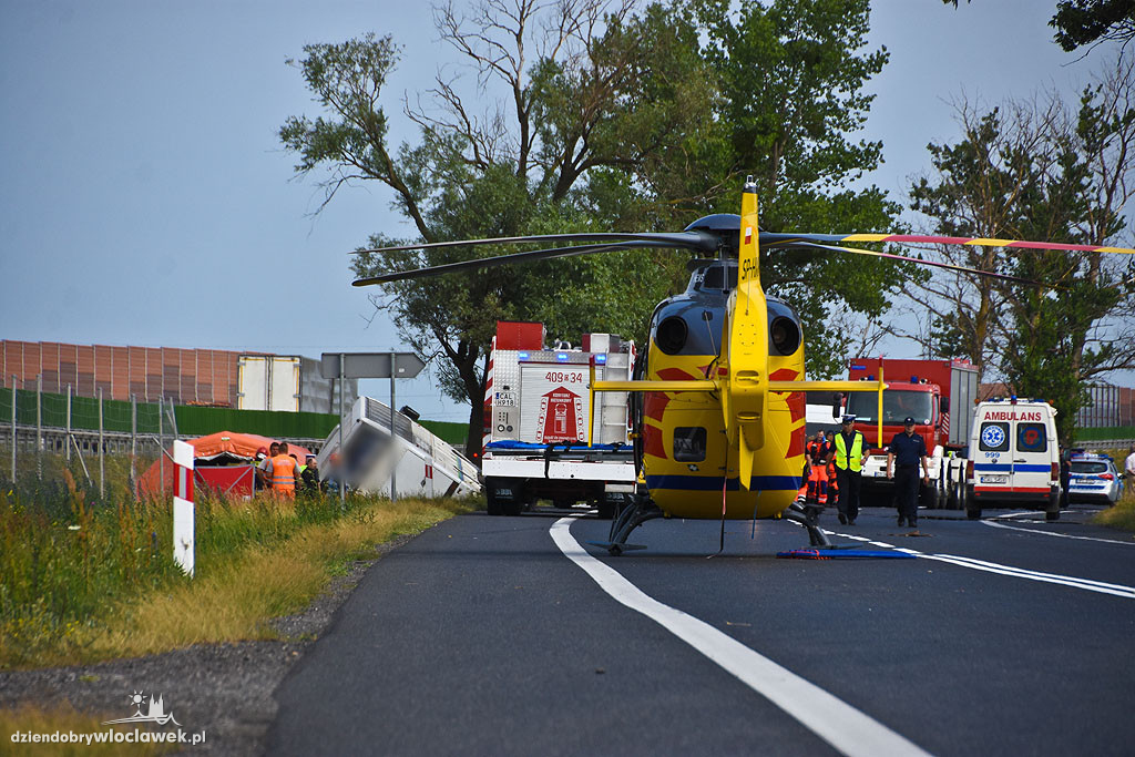 Wypadek autobusu na DK 91