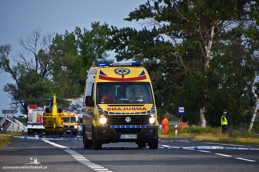 Wypadek autobusu na DK 91