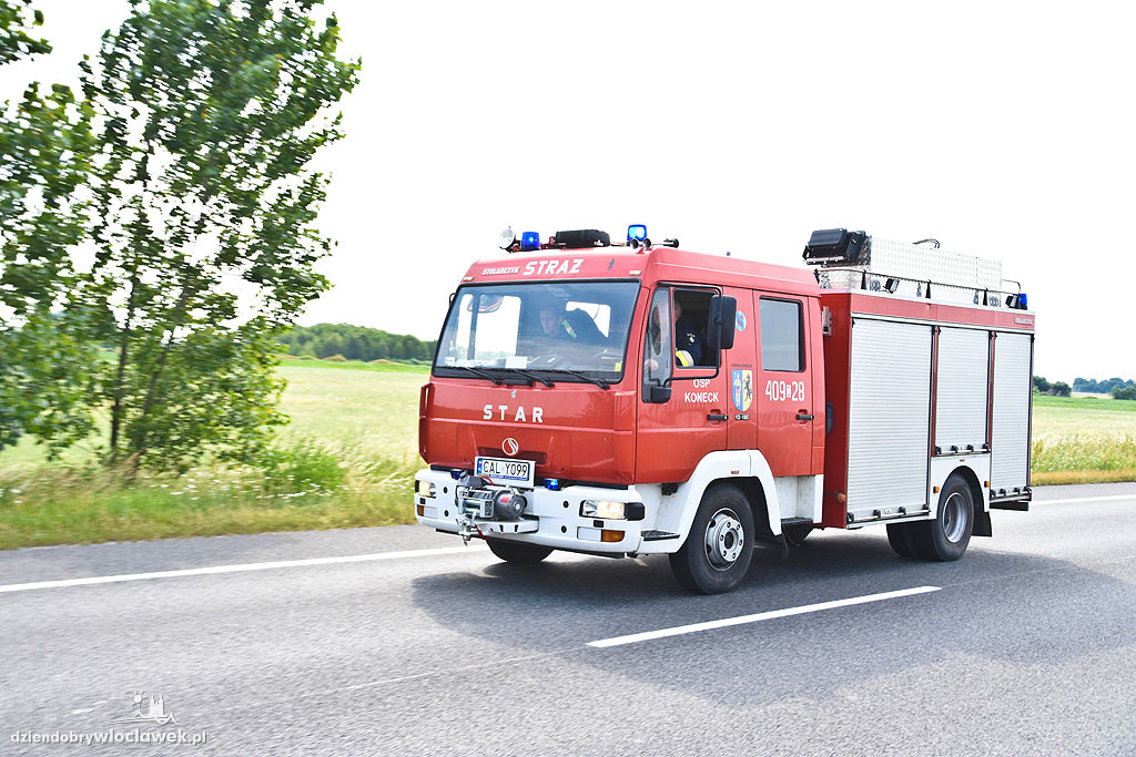 Wypadek autobusu na DK 91