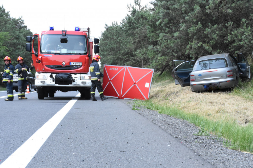 Na DK91 zginął kierowca skutera