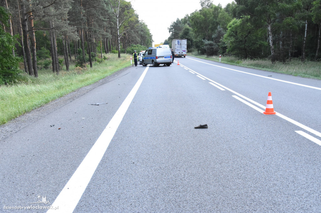 Na DK91 zginął kierowca skutera