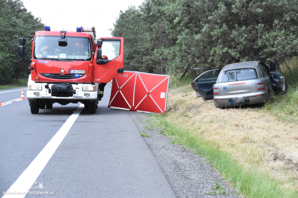 Na DK91 zginął kierowca skutera