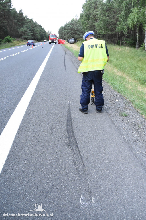 Na DK91 zginął kierowca skutera