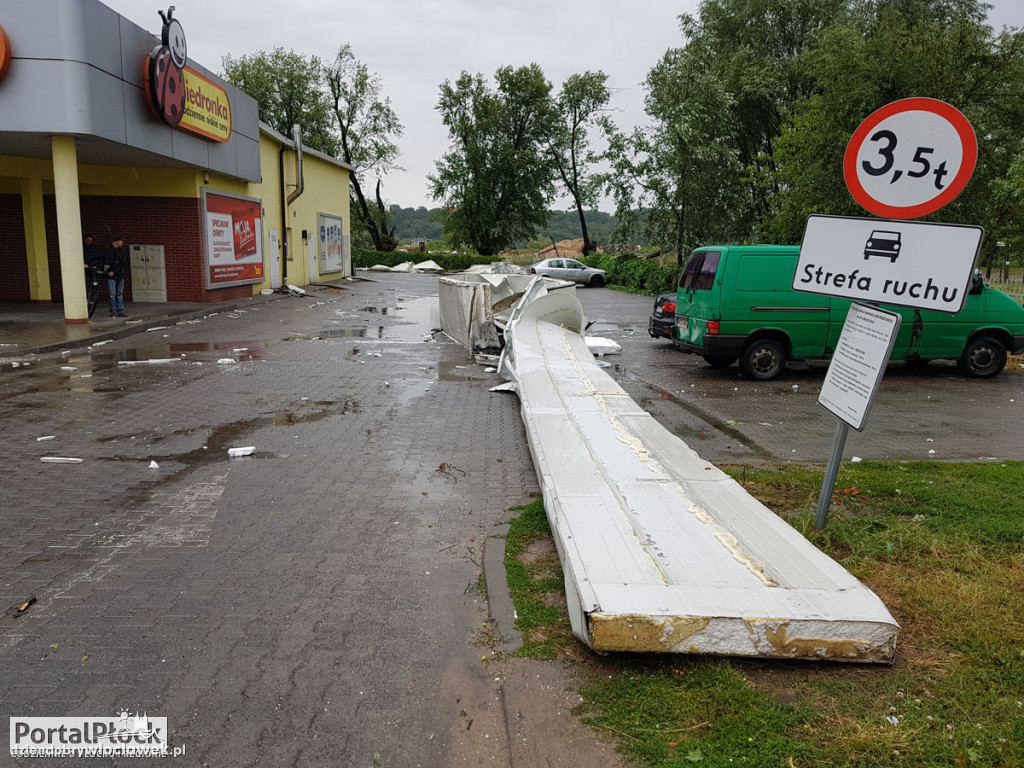 Trąba powietrzna w Płocku