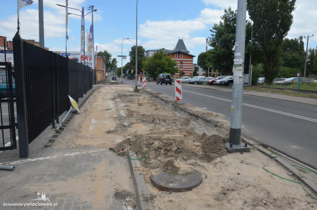 Rowerówka wzdłuż Płockiej na ukończeniu
