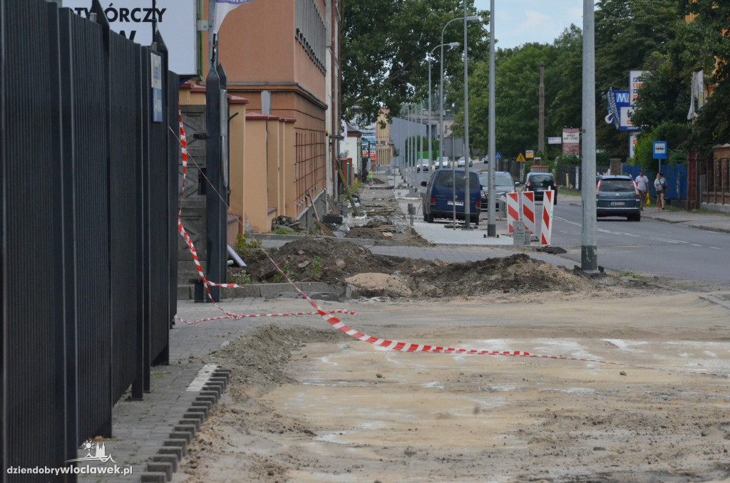 Rowerówka wzdłuż Płockiej na ukończeniu