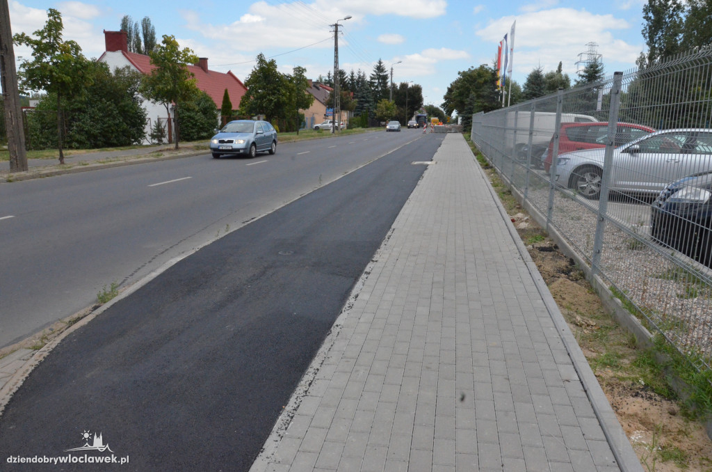 Rowerówka wzdłuż Płockiej na ukończeniu