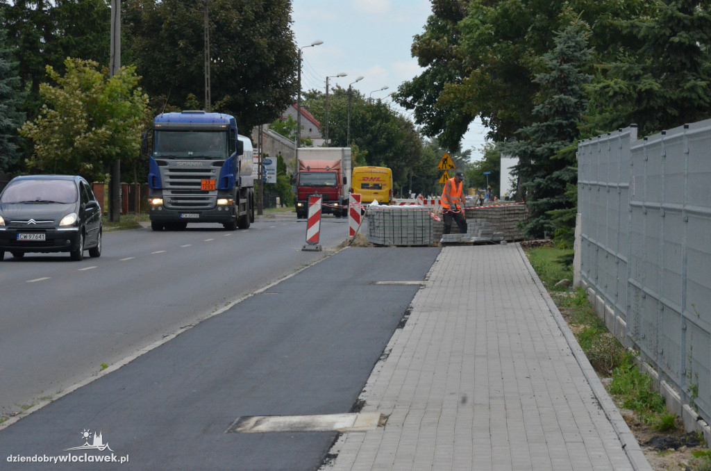 Rowerówka wzdłuż Płockiej na ukończeniu