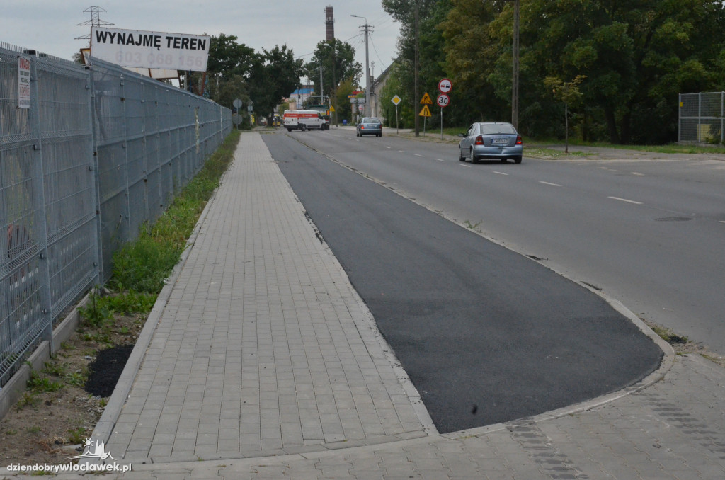 Rowerówka wzdłuż Płockiej na ukończeniu