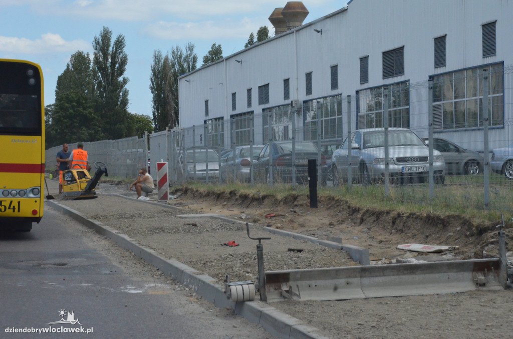 Rowerówka wzdłuż Płockiej na ukończeniu