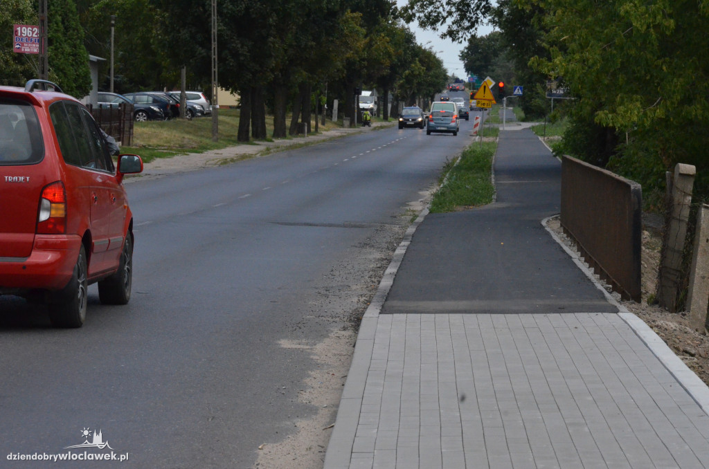 Rowerówka wzdłuż Płockiej na ukończeniu