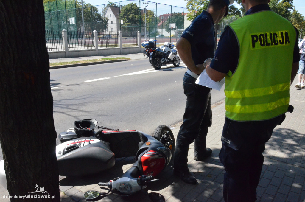 Wypadek skutera na Stodólnej