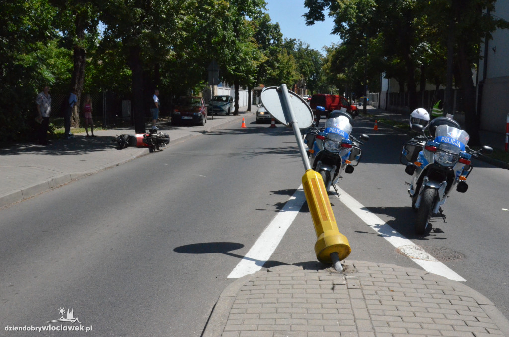 Wypadek skutera na Stodólnej