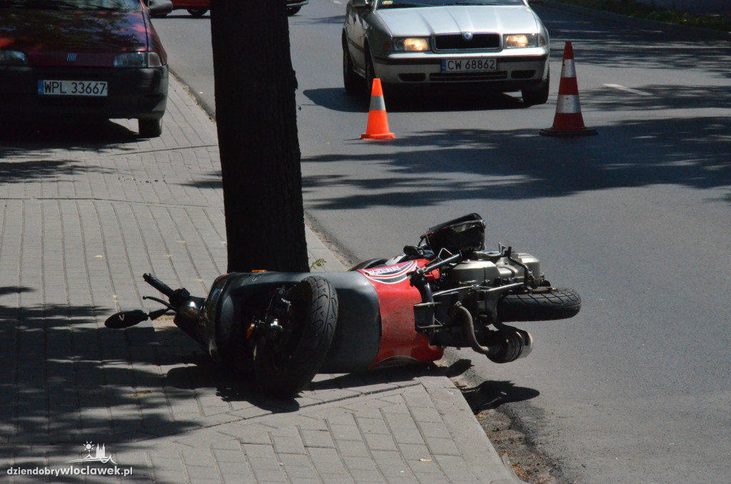 Wypadek skutera na Stodólnej