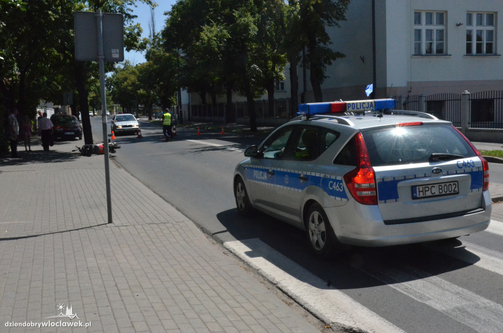 Wypadek skutera na Stodólnej