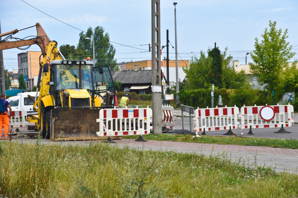 Roboty na skrzyż. Kaliskiej i Węglowej