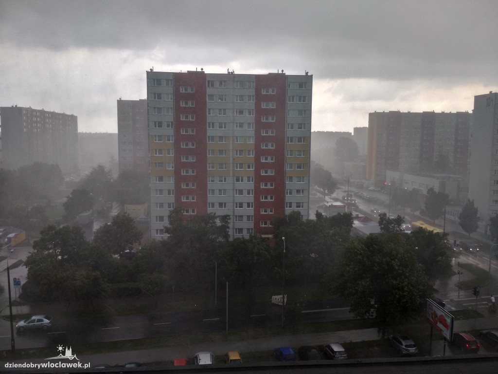 Wielka ulewa nad Włocławkiem
