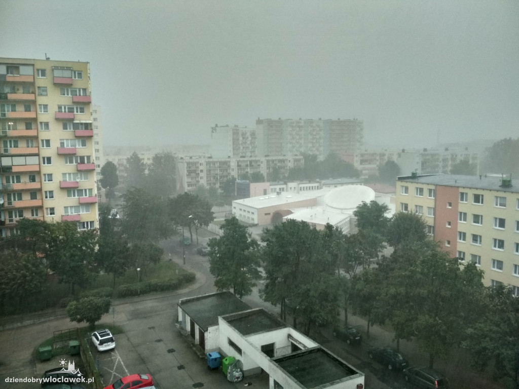 Wielka ulewa nad Włocławkiem