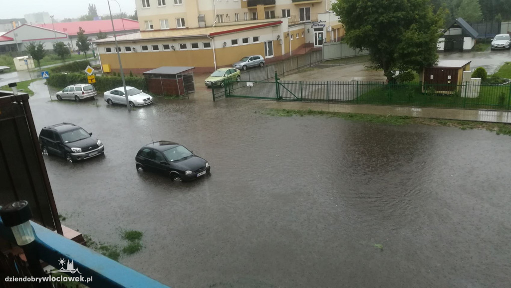 Wielka ulewa nad Włocławkiem