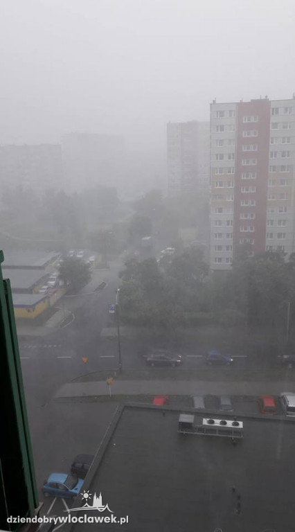 Wielka ulewa nad Włocławkiem