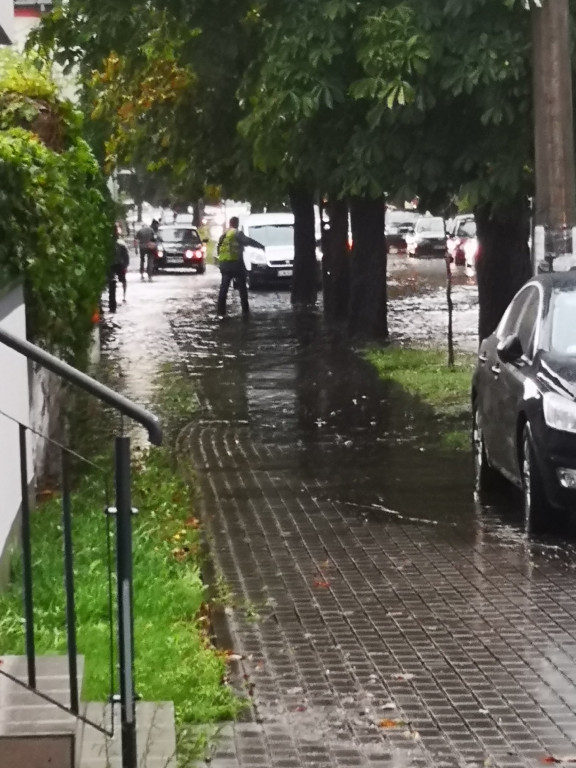Skutki ulewy na włocławskich ulicach