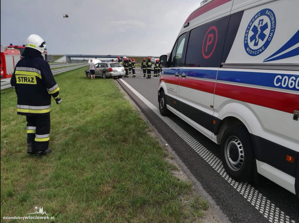 6 aut  zderzyło się na A1. 8 osób w szpitalu