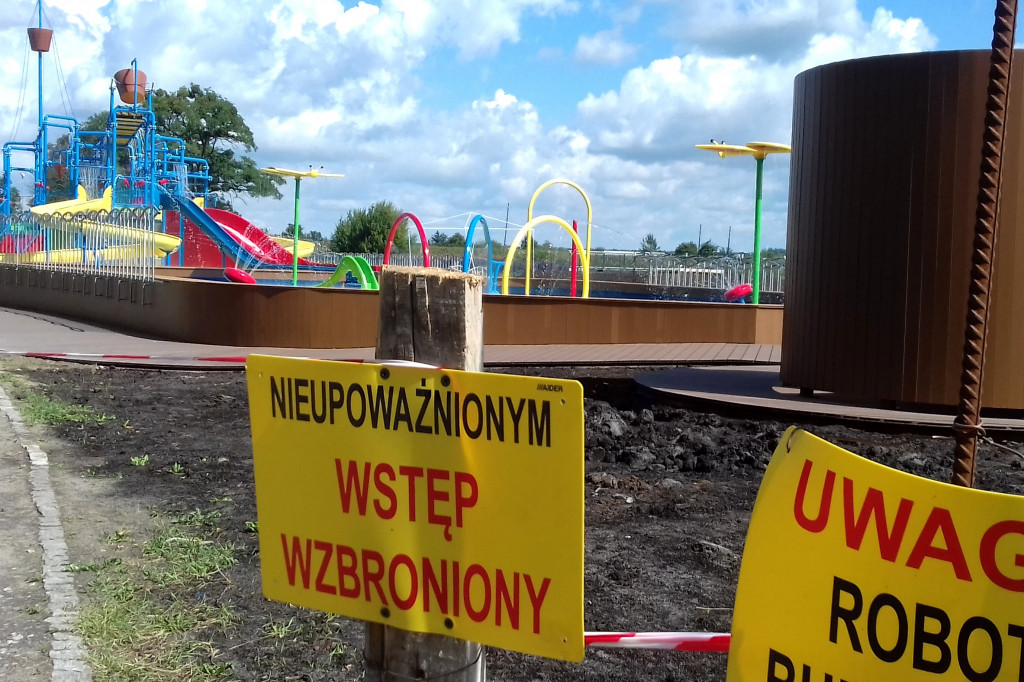 Wodny plac zabaw prawie skończony