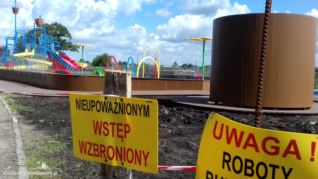Wodny plac zabaw prawie skończony