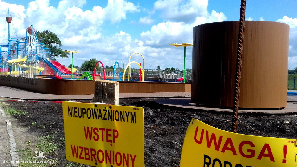 Wodny plac zabaw prawie skończony