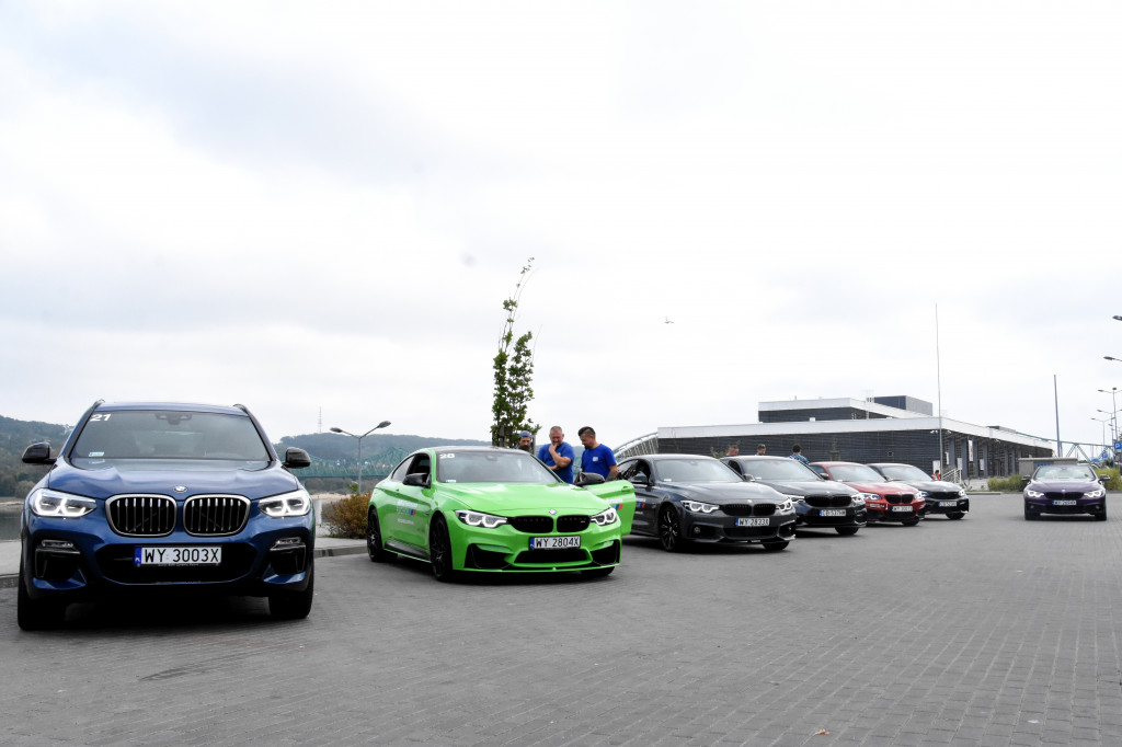 Przejazd BMW przez Włocławek