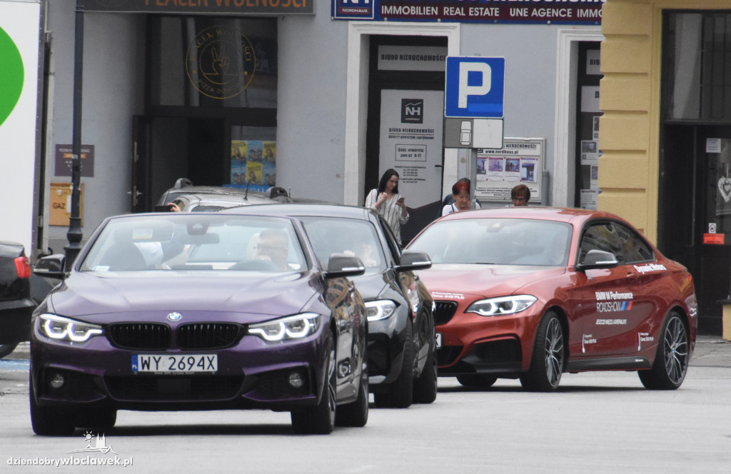 Przejazd BMW przez Włocławek