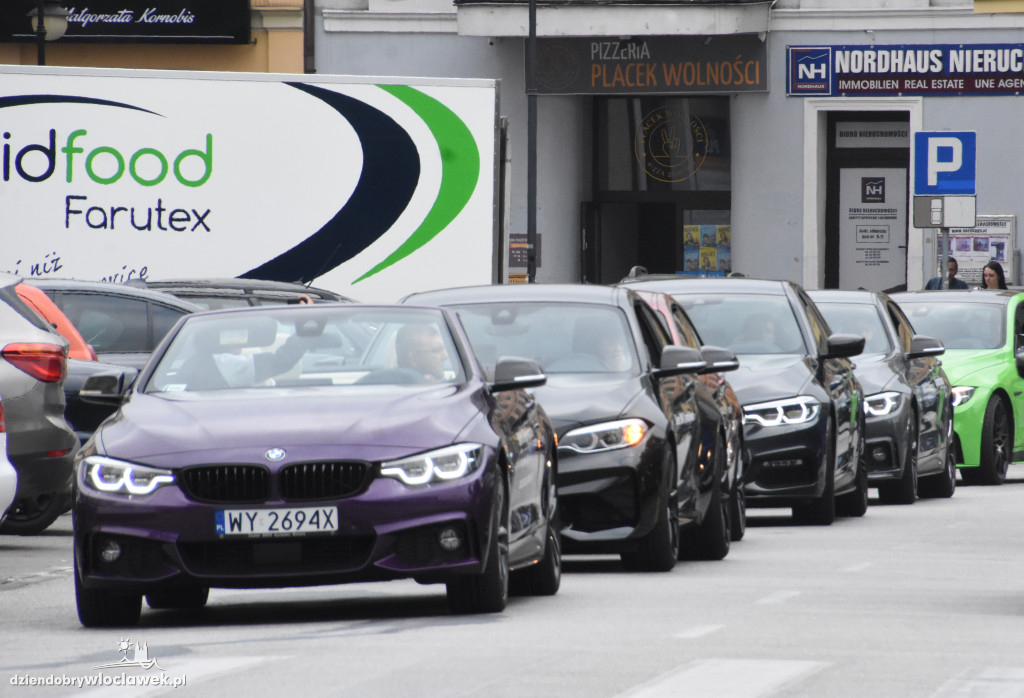 Przejazd BMW przez Włocławek