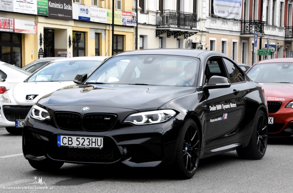 Przejazd BMW przez Włocławek